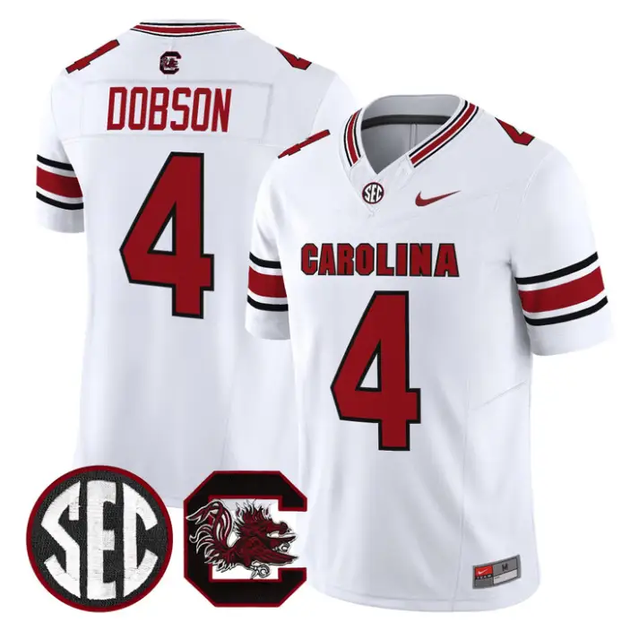 Joshua Dobson Jersey #4 South Carolina Gamecocks 2026 Limited Stitched 5 Joshua Dobson Jersey #4 South Carolina Gamecocks 2026 Limited Stitched by My Store NCAA Football Jerseys