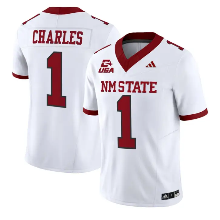 Josiah Charles Jersey #1 New Mexico State 2026 Vapor Limited Stitched 3 Josiah Charles Jersey #1 New Mexico State 2026 Vapor Limited Stitched by My Store NCAA Football Jerseys