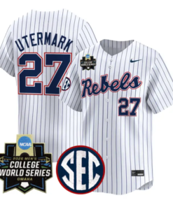 Judd Utermark Jersey #27 Ole Miss 2026 World Series Vapor Stitched by My Store
