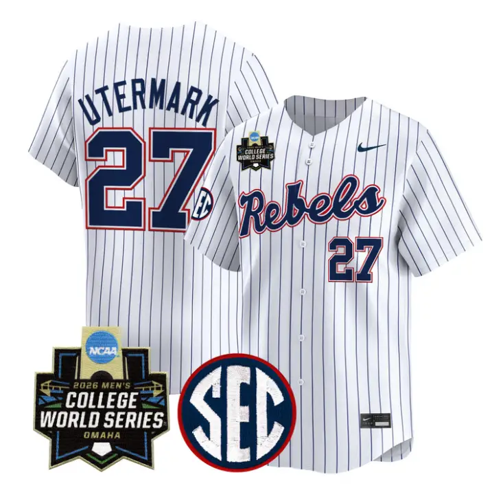 Judd Utermark Jersey #27 Ole Miss 2026 World Series Vapor Stitched by My Store
