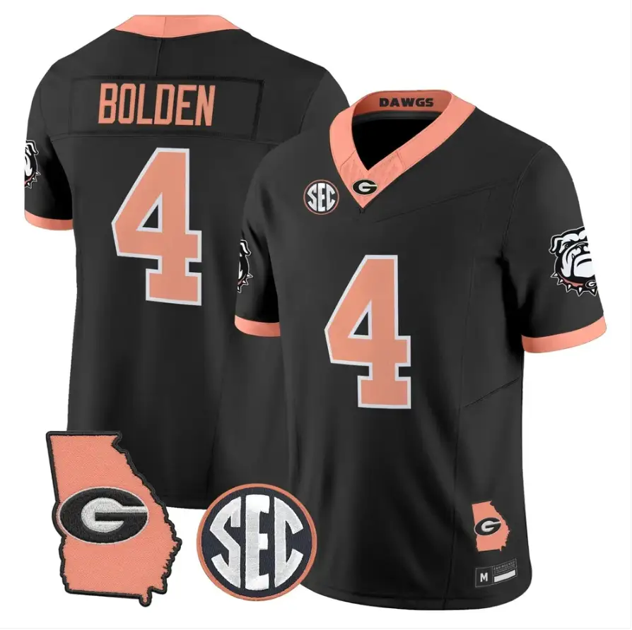 KJ Bolden Jersey #4 Georgia Bulldogs 2026 The Big Peach Stitched 1 KJ Bolden Jersey #4 Georgia Bulldogs 2026 The Big Peach Stitched by My Store NCAA Football Jerseys