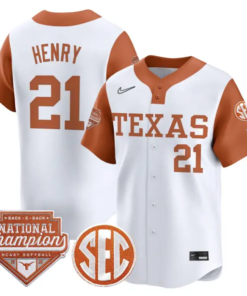 Kayden Henry Jersey #21 Texas 2026 Back-To-Back World SeriesChampions by My Store