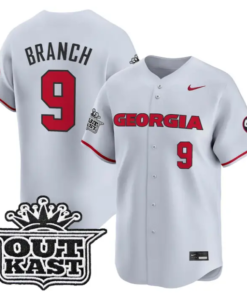 Kolby Branch Jersey #9 Georgia Bulldogs Baseball 2026 Outkast Stitched 6 Kolby Branch Jersey #9 Georgia Bulldogs Baseball 2026 Outkast Stitched by My Store