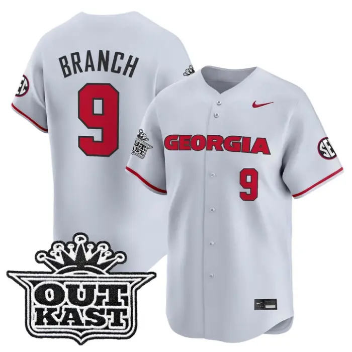 Kolby Branch Jersey #9 Georgia Bulldogs Baseball 2026 Outkast Stitched 2 Kolby Branch Jersey #9 Georgia Bulldogs Baseball 2026 Outkast Stitched by My Store