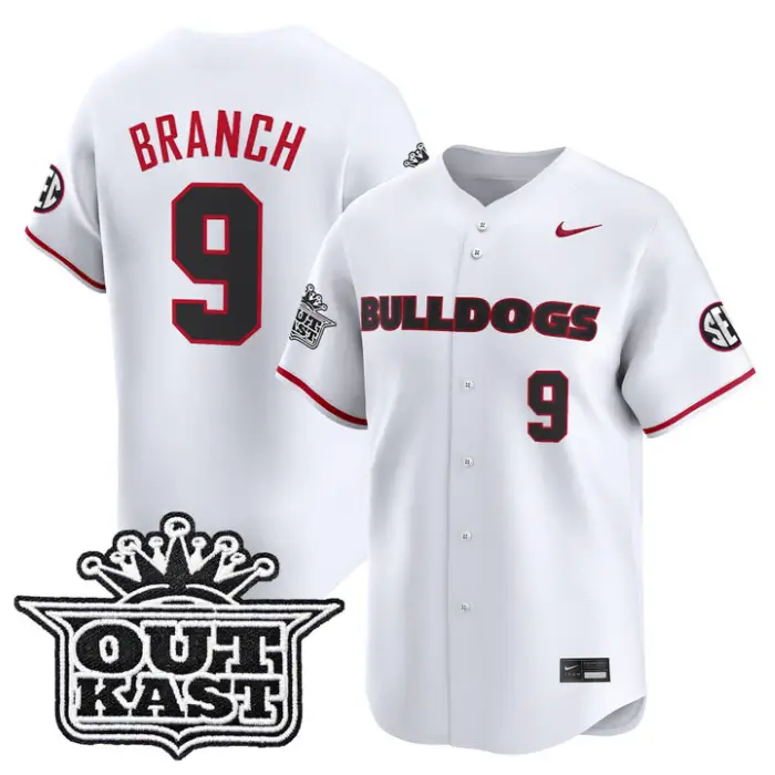 Kolby Branch Jersey #9 Georgia Bulldogs Baseball 2026 Outkast Stitched 4 Kolby Branch Jersey #9 Georgia Bulldogs Baseball 2026 Outkast Stitched by My Store