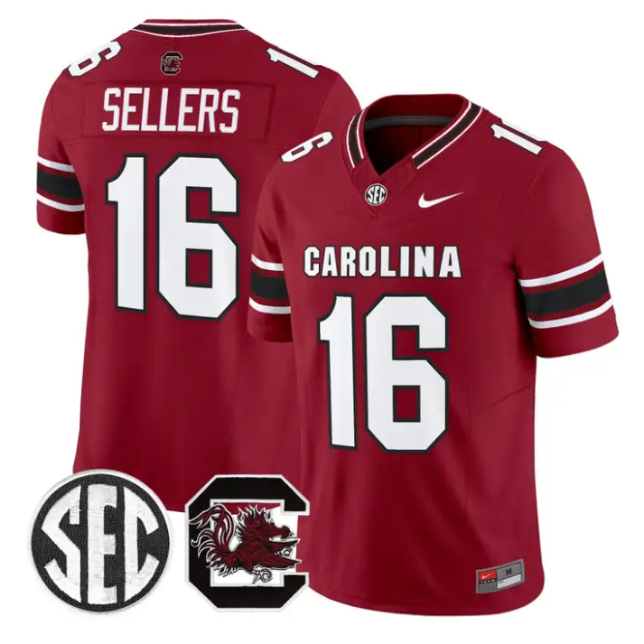 LaNorris Sellers Jersey #16 South Carolina Gamecocks 2026 Stitched 4 LaNorris Sellers Jersey #16 South Carolina Gamecocks 2026 Stitched by My Store NCAA Football Jerseys