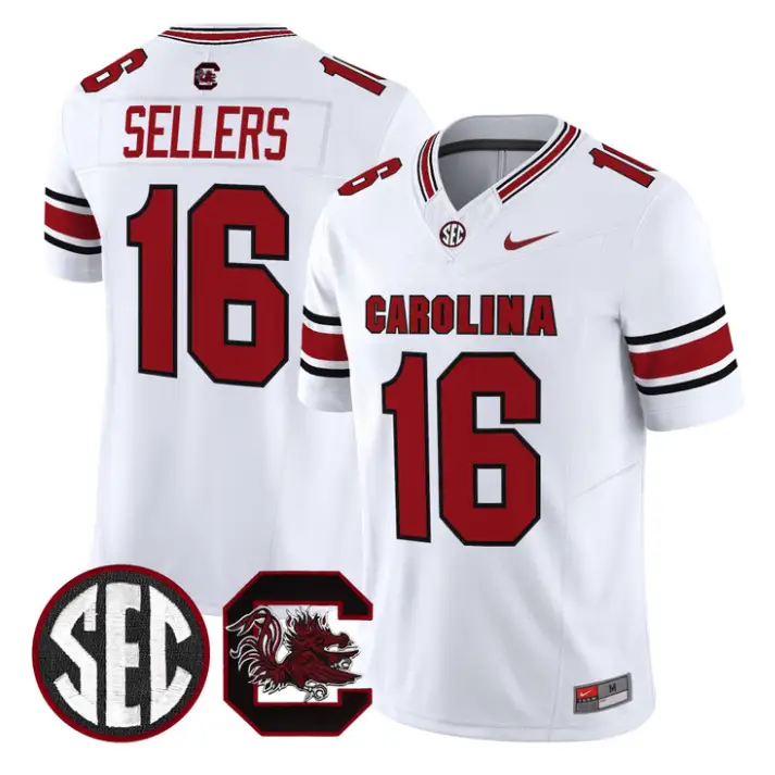 LaNorris Sellers Jersey #16 South Carolina Gamecocks 2026 Stitched 5 LaNorris Sellers Jersey #16 South Carolina Gamecocks 2026 Stitched by My Store NCAA Football Jerseys