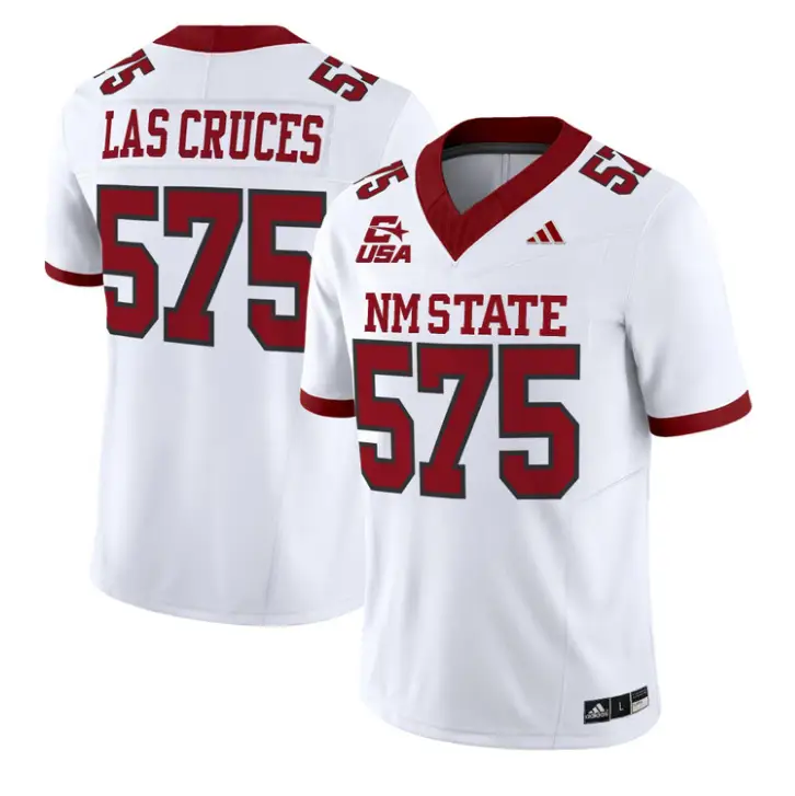 Las Cruces Jersey #575 New Mexico State 2026 Vapor Limited Stitched 3 Las Cruces Jersey #575 New Mexico State 2026 Vapor Limited Stitched by My Store NCAA Football Jerseys
