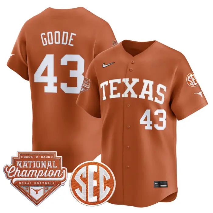 Leighann Goode Jersey #43 Texas 2026 Back-To-Back World SeriesChampions 3 Leighann Goode Jersey #43 Texas 2026 Back-To-Back World SeriesChampions by My Store