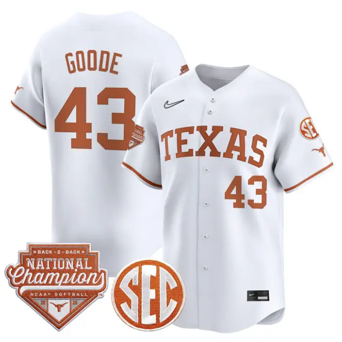 Leighann Goode Jersey #43 Texas 2026 Back-To-Back World SeriesChampions 5 Leighann Goode Jersey #43 Texas 2026 Back-To-Back World SeriesChampions by My Store