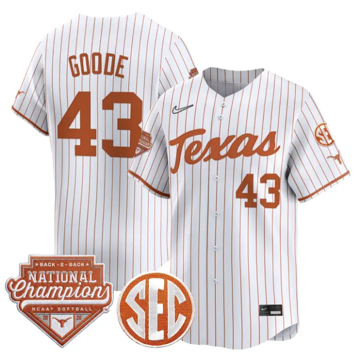 Leighann Goode Jersey #43 Texas 2026 Back-To-Back World SeriesChampions 4 Leighann Goode Jersey #43 Texas 2026 Back-To-Back World SeriesChampions by My Store