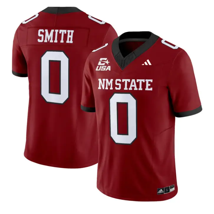 Lorenzo Smith Jersey #0 New Mexico State 2026 Vapor Limited Stitched 2 Lorenzo Smith Jersey #0 New Mexico State 2026 Vapor Limited Stitched by My Store NCAA Football Jerseys