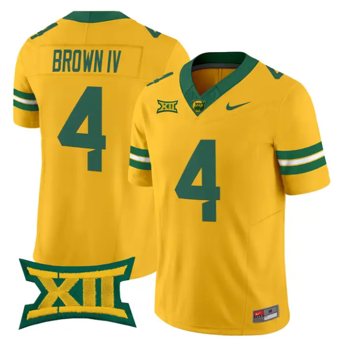 Louis Brown IV Jersey #4 Baylor Bears 2026 Vapor Limited Stitched 3 Louis Brown IV Jersey #4 Baylor Bears 2026 Vapor Limited Stitched by My Store NCAA Football Jerseys