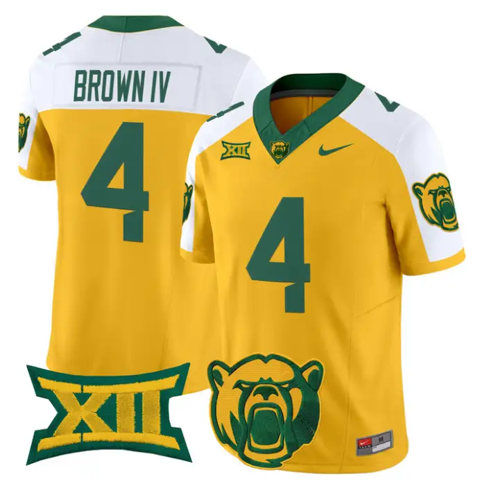 Louis Brown IV Jersey #4 Baylor Bears 2026 Vapor Limited Stitched 2 Louis Brown IV Jersey #4 Baylor Bears 2026 Vapor Limited Stitched by My Store NCAA Football Jerseys