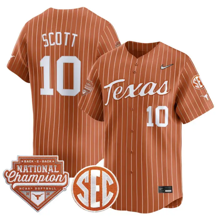 Mia Scott Jersey #10 Texas 2026 Back-To-Back World SeriesChampions 2 Mia Scott Jersey #10 Texas 2026 Back-To-Back World SeriesChampions by My Store