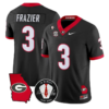 Nate Frazier Jersey #3 Georgia Bulldogs 2026 Vince Dooley Stitched 11 Nate Frazier Jersey #3 Georgia Bulldogs 2026 Vince Dooley Stitched by My Store NCAA Football Jerseys
