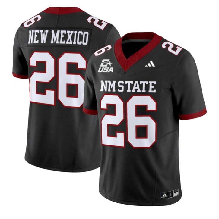 New Mexico Jersey #26 New Mexico State 2026 Vapor Limited Stitched 1 New Mexico Jersey #26 New Mexico State 2026 Vapor Limited Stitched by My Store NCAA Football Jerseys