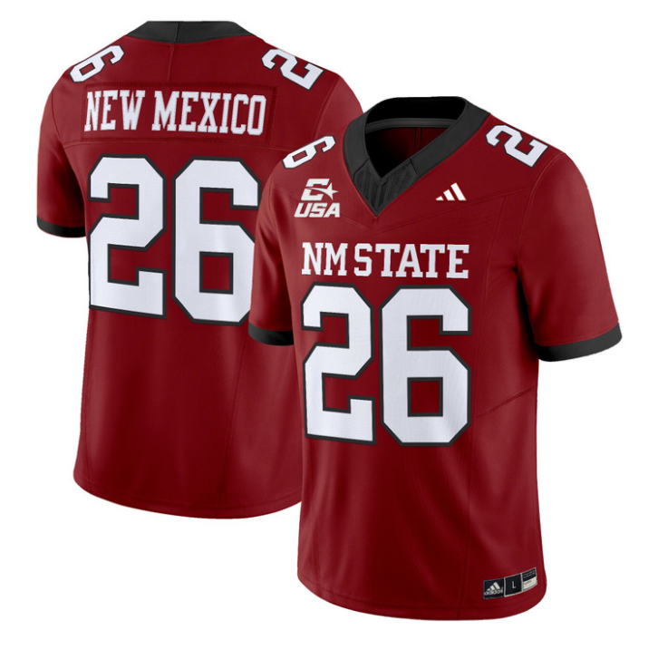 New Mexico Jersey #26 New Mexico State 2026 Vapor Limited Stitched 2 New Mexico Jersey #26 New Mexico State 2026 Vapor Limited Stitched by My Store NCAA Football Jerseys