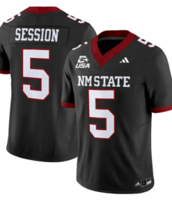Nick Session Jersey #5 New Mexico State 2026 Vapor Limited Stitched by My Store NCAA Football Jerseys