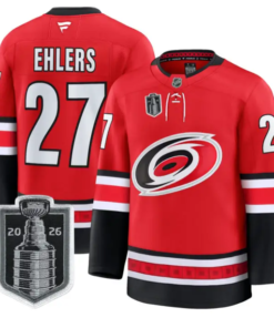 Nikolaj Ehlers Jersey #27 Carolina Hurricanes 2026 Stanley Cup Stitched by Hockey David