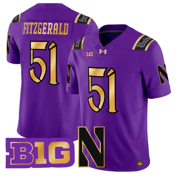 Pat Fitzgerald Jersey #51 Northwestern Wildcats 2026 Vapor Limited Stitched 1 Pat Fitzgerald Jersey #51 Northwestern Wildcats 2026 Vapor Limited Stitched by My Store NCAA Football Jerseys