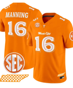 Peyton Manning Jersey #16 Tennessee Vols Music City Edition Stitched 6 Peyton Manning Jersey #16 Tennessee Vols Music City Edition Stitched by My Store NCAA Football Jerseys