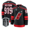 Red Storm Jersey #919 Carolina Hurricanes 2026 Stanley Cup Stitched by Hockey David