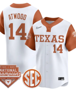 Reese Atwood Jersey #14 Texas 2026 Back-To-Back World SeriesChampions by My Store