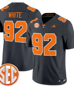 Reggie_White_Jersey_92_Tennessee_Vols_2026_Vapor_Limited_Stitched_Grey - Malcom Terry Reggie White Jersey #92 Tennessee Vols 2026 Vapor Limited Stitched by My Store NCAA Football Jerseys
