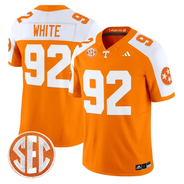 Reggie_White_Jersey_92_Tennessee_Vols_2026_Vapor_Limited_Stitched_Orange_Alter - Malcom Terry Reggie White Jersey #92 Tennessee Vols 2026 Vapor Limited Stitched by My Store NCAA Football Jerseys