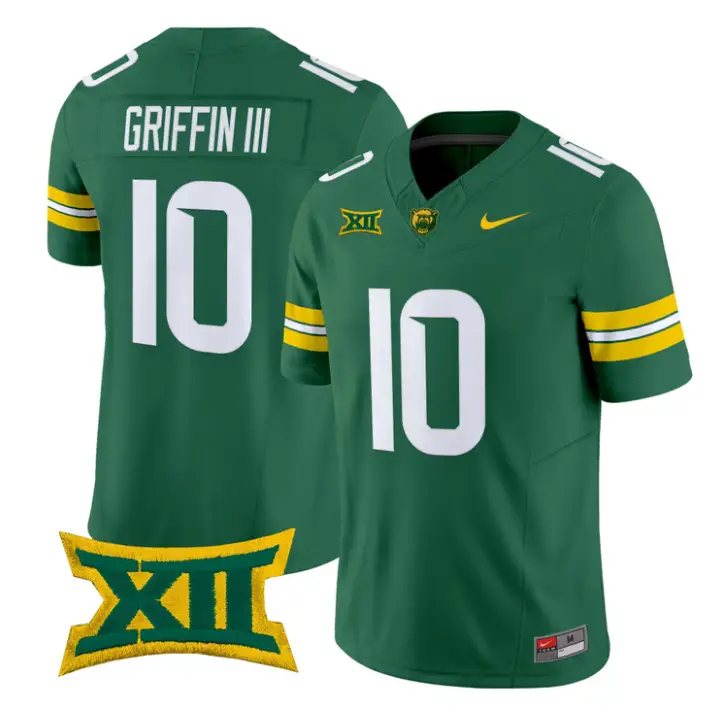 Robert Griffin IIIJersey #10 Baylor Bears 2026 Vapor Limited Stitched 5 Robert Griffin IIIJersey #10 Baylor Bears 2026 Vapor Limited Stitched by My Store NCAA Football Jerseys