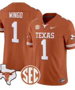 Ryan_Wingo_Jersey_1_Texas_Longhorns_2026_SEC_Patch_Stitched_Texas_Orange - Malcom Terry Ryan Wingo Jersey #1 Texas Longhorns 2026 SEC Patch Stitched by My Store NCAA Football Jerseys