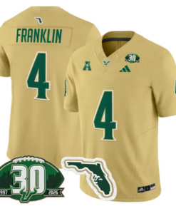 Sam Franklin Jersey #4 South Florida Bulls 30th Patch Limited Stitched 8 Sam Franklin Jersey #4 South Florida Bulls 30th Patch Limited Stitched by My Store NCAA Football Jerseys