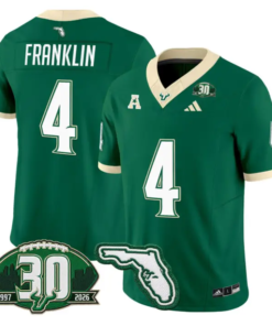 Sam Franklin Jersey #4 South Florida Bulls 30th Patch Limited Stitched 9 Sam Franklin Jersey #4 South Florida Bulls 30th Patch Limited Stitched by My Store NCAA Football Jerseys