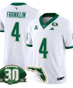 Sam Franklin Jersey #4 South Florida Bulls 30th Patch Limited Stitched 10 Sam Franklin Jersey #4 South Florida Bulls 30th Patch Limited Stitched by My Store NCAA Football Jerseys