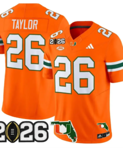 Sean Taylor Jersey #26 Miami Hurricanes 2026 CFP Final Patch Stitched 11 Sean Taylor Jersey #26 Miami Hurricanes 2026 CFP Final Patch Stitched by My Store NCAA Football Jerseys