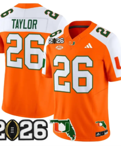 Sean Taylor Jersey #26 Miami Hurricanes 2026 CFP Final Patch Stitched 10 Sean Taylor Jersey #26 Miami Hurricanes 2026 CFP Final Patch Stitched by My Store NCAA Football Jerseys