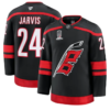 Seth Jarvis Jersey #24 Carolina Hurricanes 2026 Stanley Cup Champions Black by Hockey David