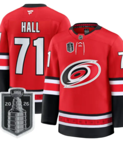 Taylor Hall Jersey #71 Carolina Hurricanes 2026 Stanley Cup Stitched 5 Taylor Hall Jersey #71 Carolina Hurricanes 2026 Stanley Cup Stitched by Hockey David