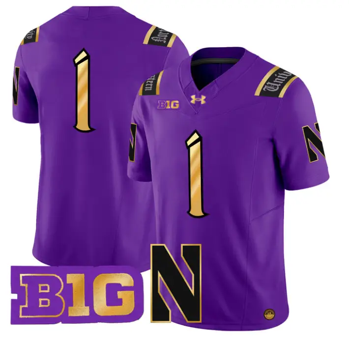 Team Jersey #1 Northwestern Wildcats 2026 Vapor Limited Stitched 1 Team Jersey #1 Northwestern Wildcats 2026 Vapor Limited Stitched by My Store NCAA Football Jerseys