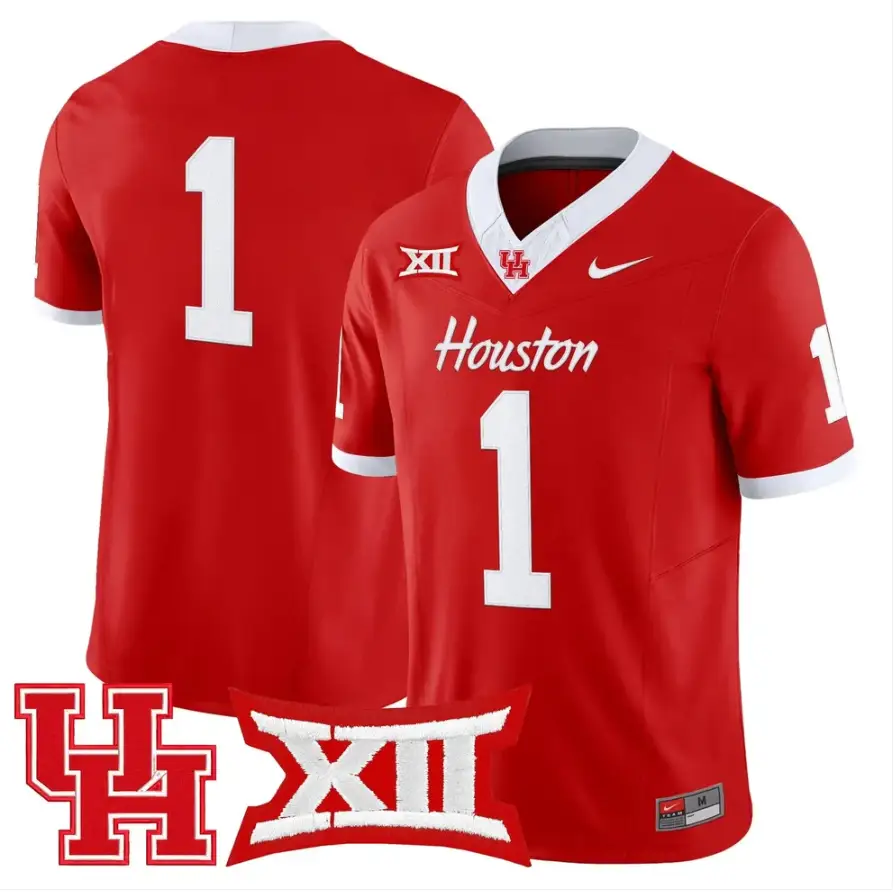 Team Jersey #1 Houston Cougars 2026 Vapor Limited Stitched 4 Team Jersey #1 Houston Cougars 2026 Vapor Limited Stitched by My Store NCAA Football Jerseys