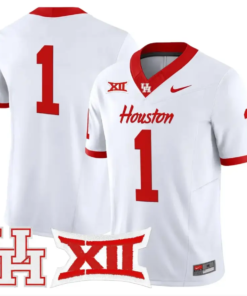 Team Jersey #1 Houston Cougars 2026 Vapor Limited Stitched 10 Team Jersey #1 Houston Cougars 2026 Vapor Limited Stitched by My Store NCAA Football Jerseys