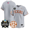 Team Jersey Blank Texas Longhorns 2026 World Series Vapor Stitched Gray by My Store