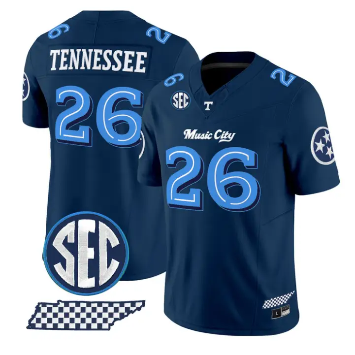 Tennessee Jersey #26 Tennessee Vols Music City Edition Limited Stitched 2 Tennessee Jersey #26 Tennessee Vols Music City Edition Limited Stitched by My Store NCAA Football Jerseys