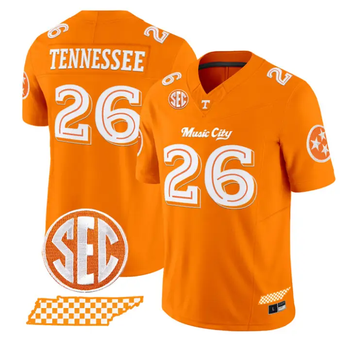 Tennessee Jersey #26 Tennessee Vols Music City Edition Limited Stitched 3 Tennessee Jersey #26 Tennessee Vols Music City Edition Limited Stitched by My Store NCAA Football Jerseys