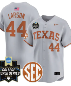 Texas Orange Jersey #44 Texas Longhorns 2026 World Series Stitched by My Store