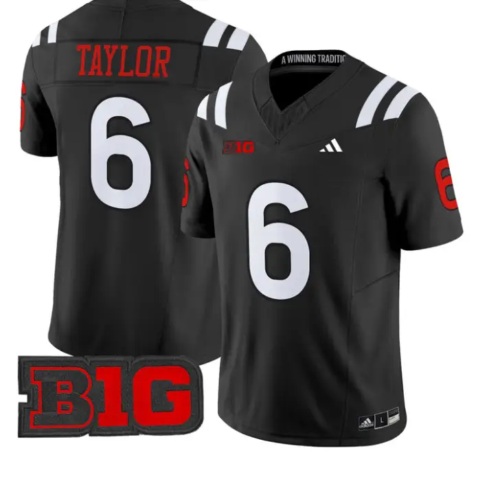 Trae Taylor Jersey #6 Nebraska Cornhuskers 2026 Vapor Limited Stitched 2 Trae Taylor Jersey #6 Nebraska Cornhuskers 2026 Vapor Limited Stitched by My Store NCAA Football Jerseys