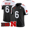 Trae Taylor Jersey #6 Nebraska Cornhuskers 2026 Vapor Limited Stitched by My Store NCAA Football Jerseys