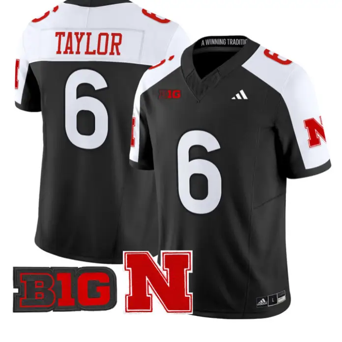 Trae Taylor Jersey #6 Nebraska Cornhuskers 2026 Vapor Limited Stitched 1 Trae Taylor Jersey #6 Nebraska Cornhuskers 2026 Vapor Limited Stitched by My Store NCAA Football Jerseys