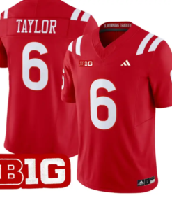 Trae Taylor Jersey #6 Nebraska Cornhuskers 2026 Vapor Limited Stitched 8 Trae Taylor Jersey #6 Nebraska Cornhuskers 2026 Vapor Limited Stitched by My Store NCAA Football Jerseys